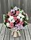 Букет цветов из: Альстромерии, Гвоздики, Розы и Хризантемы в Среднем