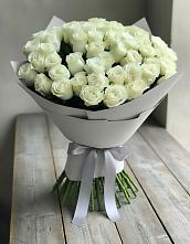 Букет 35 Белых роз в Среднем