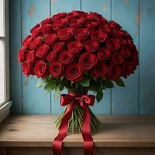 Букет Красные розы Блэк Меджик в Среднем