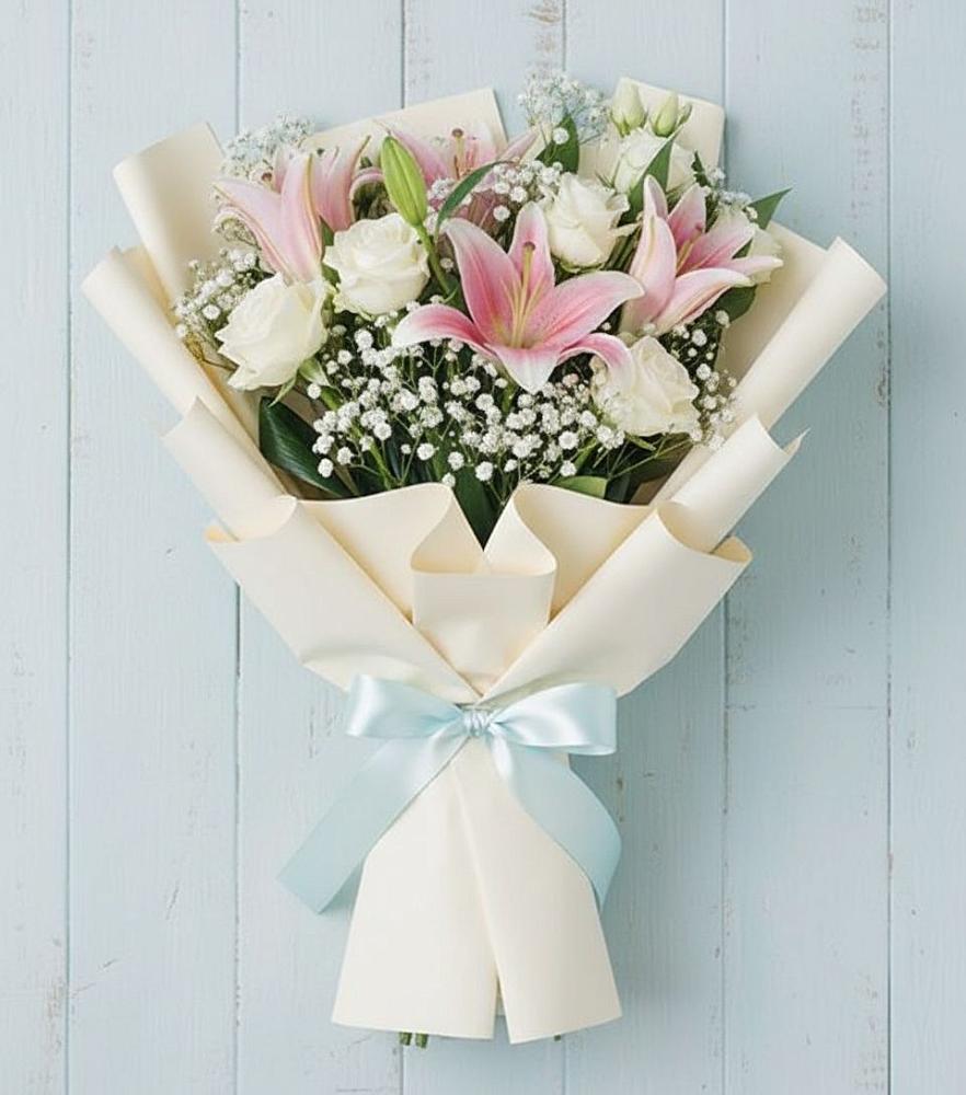 Букет цветов из: Лилии в Среднем