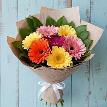 Букет цветов из:  Герберы #REPLACE_PRED# Среднем