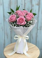 Букет цветов из:  Розы #REPLACE_PRED# Среднем