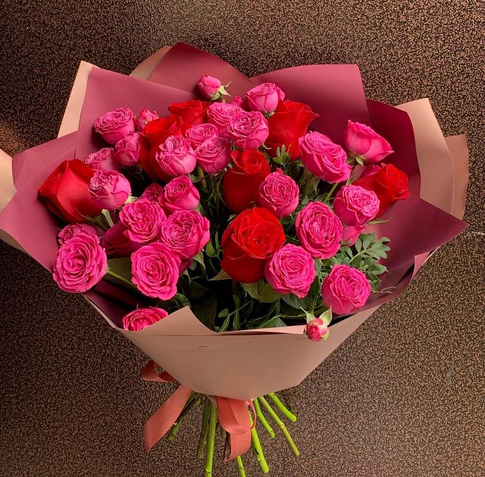 Букет В объятьях нежности в Среднем