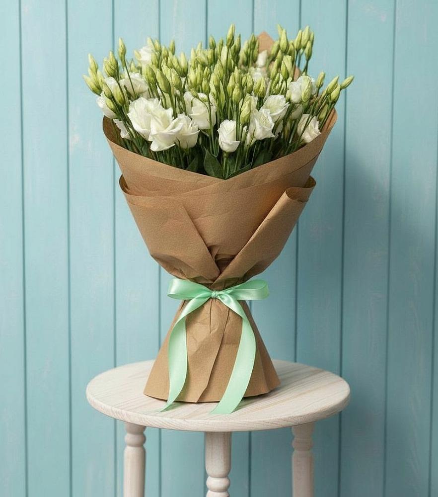 Букет цветов из: Лизиантусы в Среднем