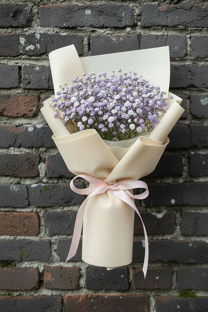 Букет цветов из: Гипсофила в Среднем