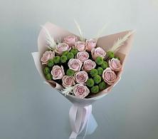 Букет цветов из:  Розы и Хризантемы в Среднем
