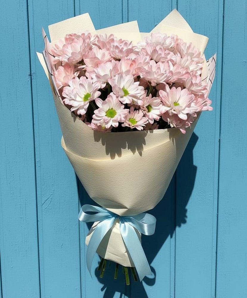 Букет цветов из: Хризантемы в Среднем