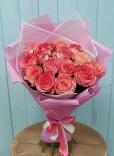 Букет 15 Розовых роз Равель в Среднем