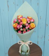 Букет цветов из:  Розы #REPLACE_PRED# Среднем